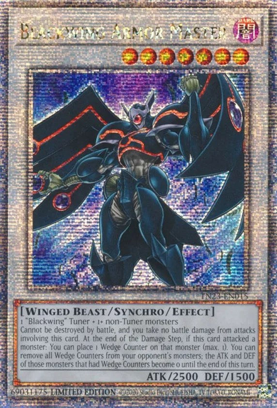 Blackwing Armor Master [TN23-EN015] Quarter Century Secret Rare | The Gaming-Verse