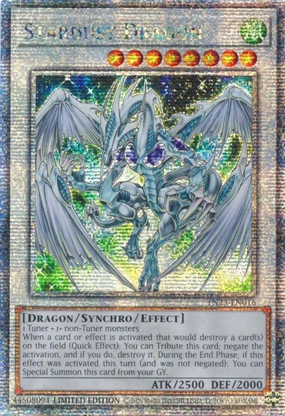 Stardust Dragon [TN23-EN016] Quarter Century Secret Rare | The Gaming-Verse