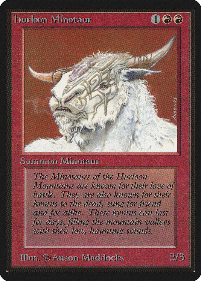 Hurloon Minotaur [Limited Edition Beta] | The Gaming-Verse