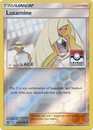 Lusamine (153a/156) (League Challenge Alt Art 2nd Place) [Sun & Moon: Ultra Prism] | The Gaming-Verse