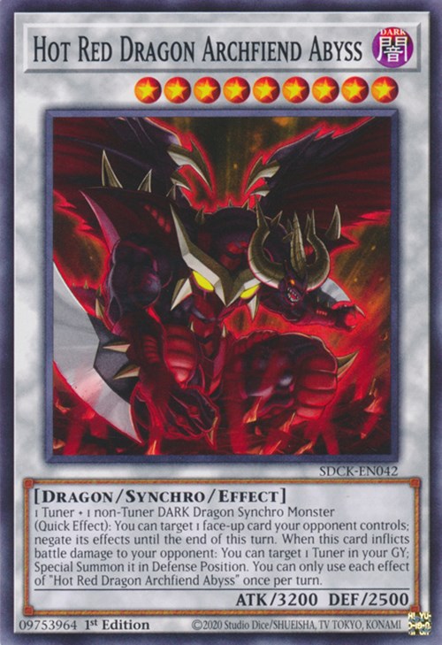 Hot Red Dragon Archfiend Abyss [SDCK-EN042] Common | The Gaming-Verse