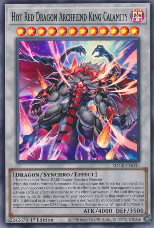 Hot Red Dragon Archfiend King Calamity [SDCK-EN047] Super Rare | The Gaming-Verse