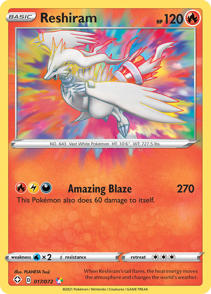 Reshiram (017/072) [Sword & Shield: Shining Fates] | The Gaming-Verse