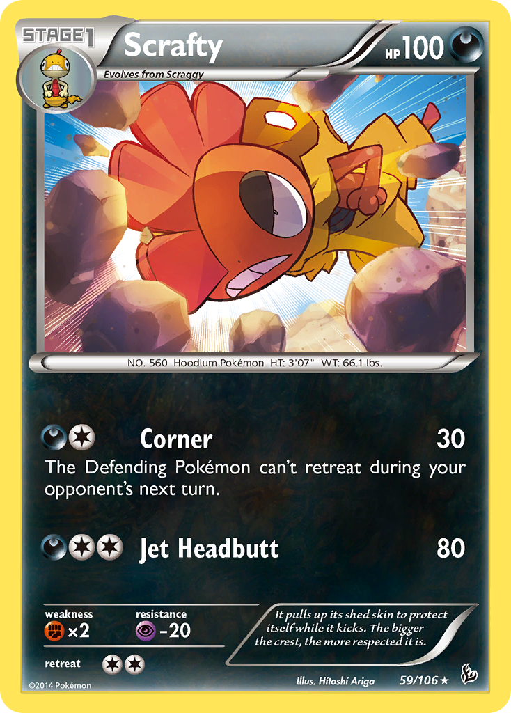 Scrafty (59/106) [XY: Flashfire] | The Gaming-Verse