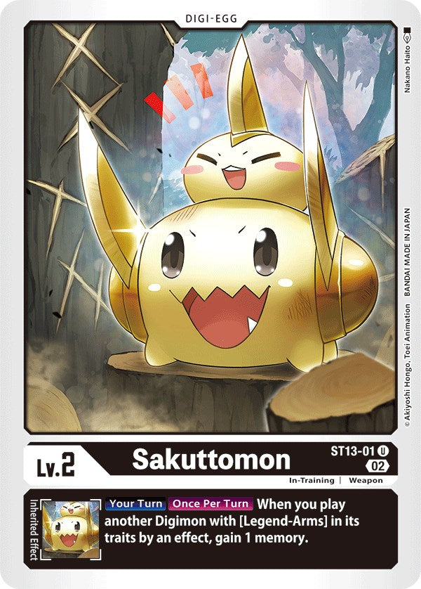 Sakuttomon [ST13-01] [Starter Deck: Ragnaloardmon] | The Gaming-Verse