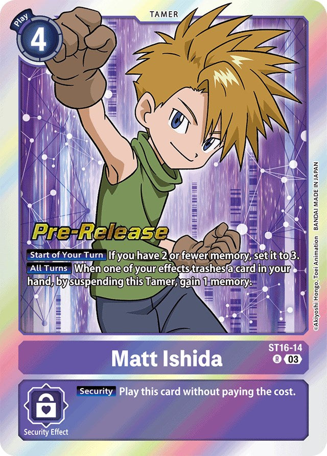 Matt Ishida [ST16-14] [Starter Deck: Wolf of Friendship Pre-Release Cards] | The Gaming-Verse