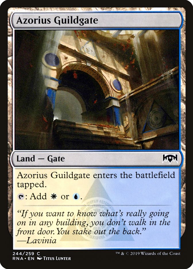 Azorius Guildgate (244/259) [Ravnica Allegiance] | The Gaming-Verse