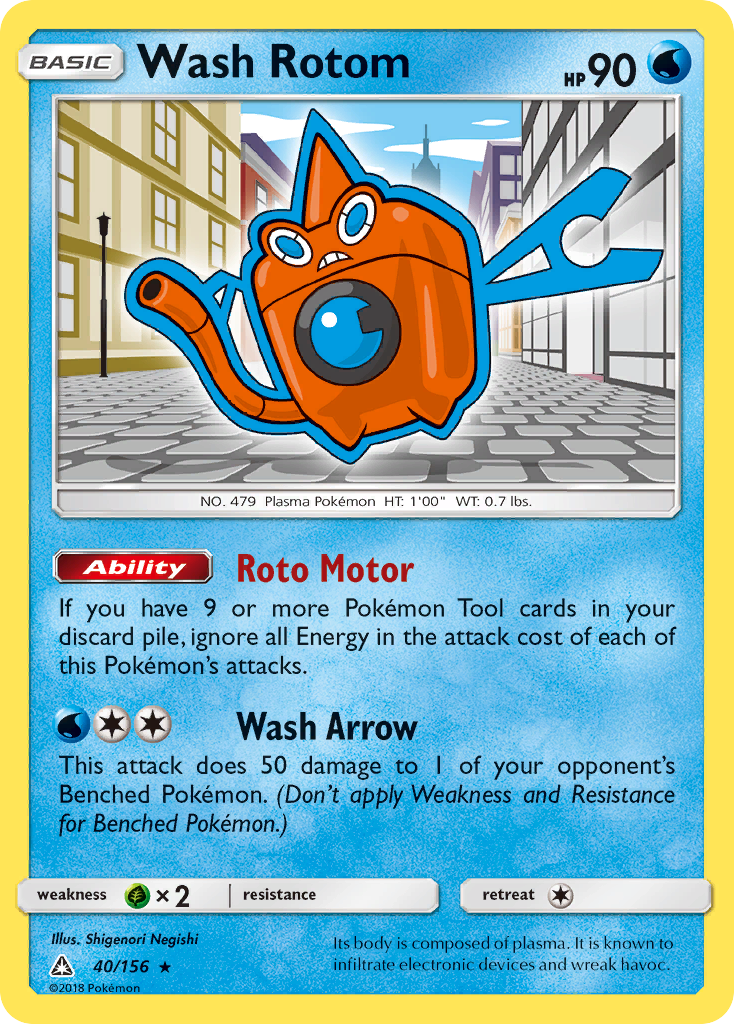 Wash Rotom (40/156) [Sun & Moon: Ultra Prism] | The Gaming-Verse