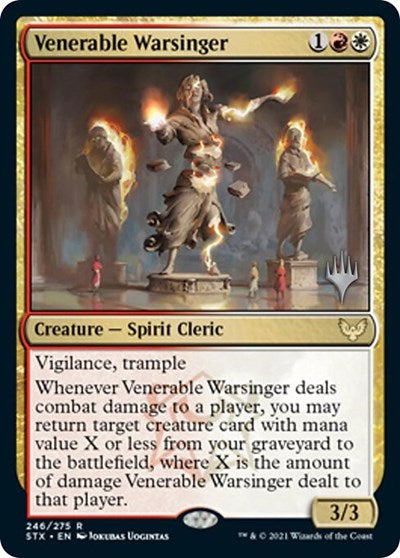 Venerable Warsinger (Promo Pack) [Strixhaven: School of Mages Promos] | The Gaming-Verse