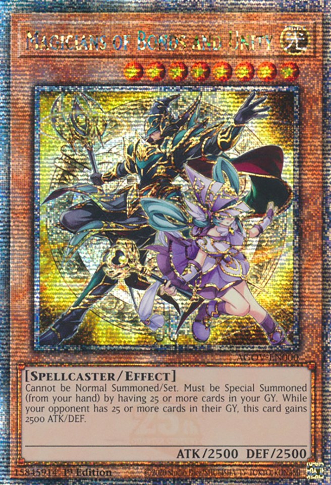 Magicians of Bonds and Unity (Quarter Century Secret Rare) [AGOV-EN000] Quarter Century Secret Rare | The Gaming-Verse