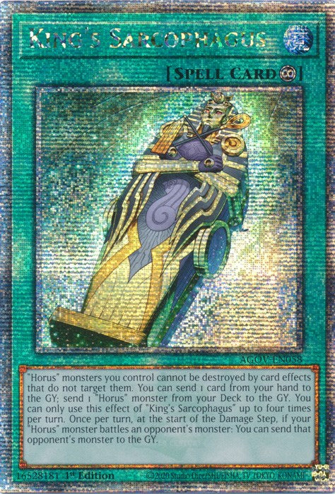 King's Sarcophagus (Quarter Century Secret Rare) [AGOV-EN058] Quarter Century Secret Rare | The Gaming-Verse