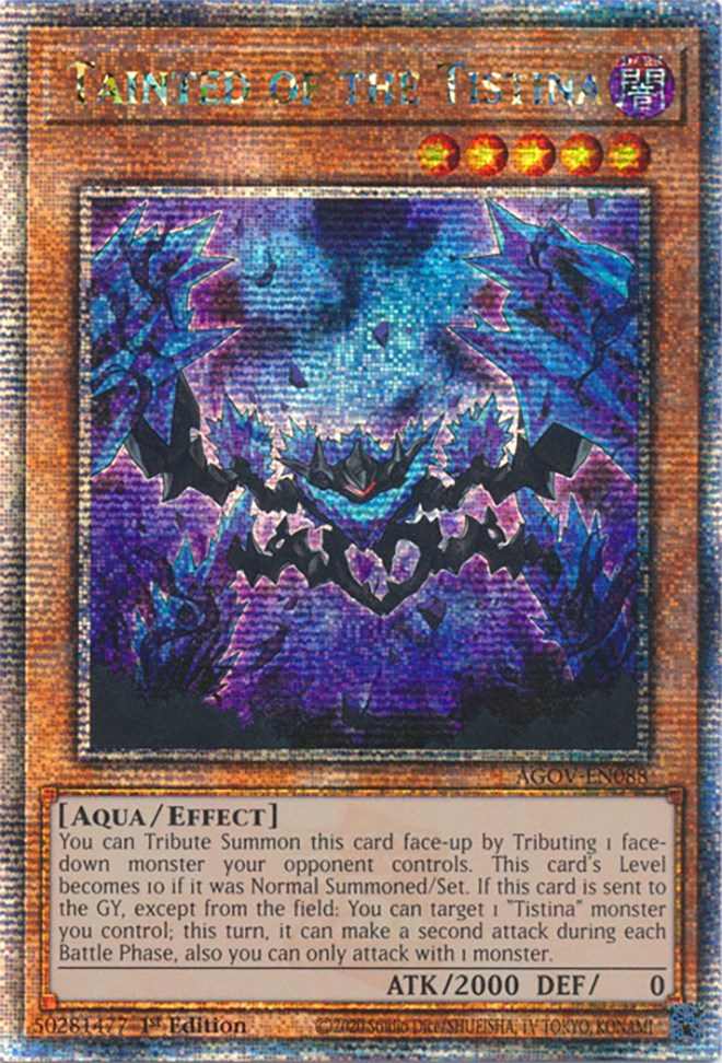 Tainted of the Tistina (Quarter Century Secret Rare) [AGOV-EN088] Quarter Century Secret Rare | The Gaming-Verse