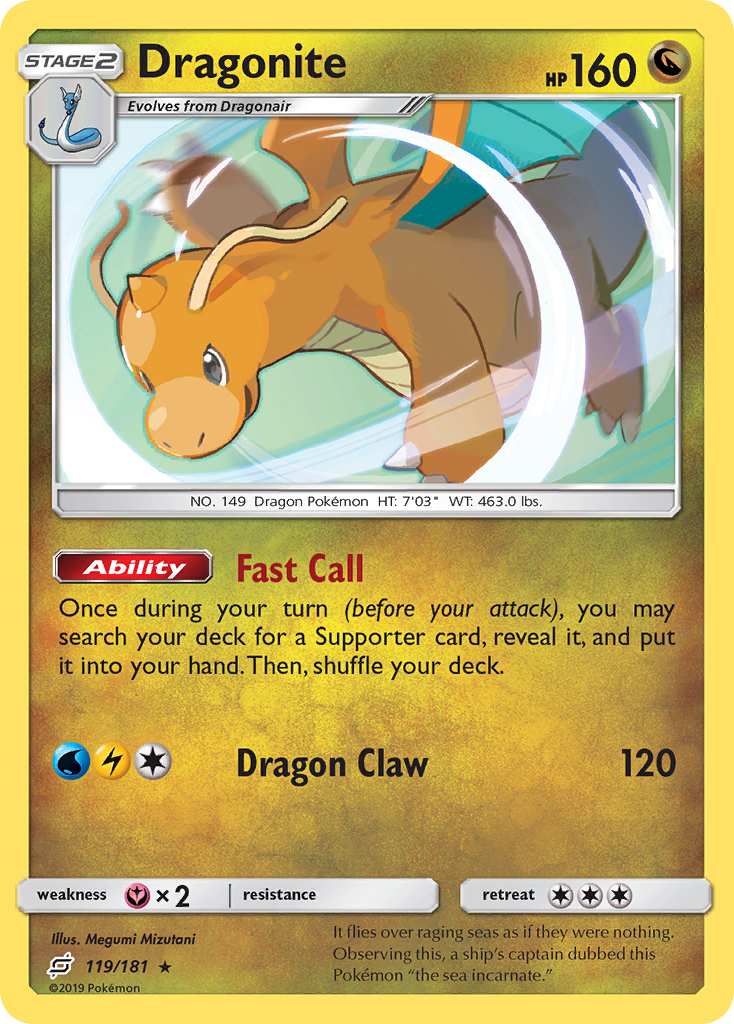 Dragonite (119/181) [Sun & Moon: Team Up] | The Gaming-Verse