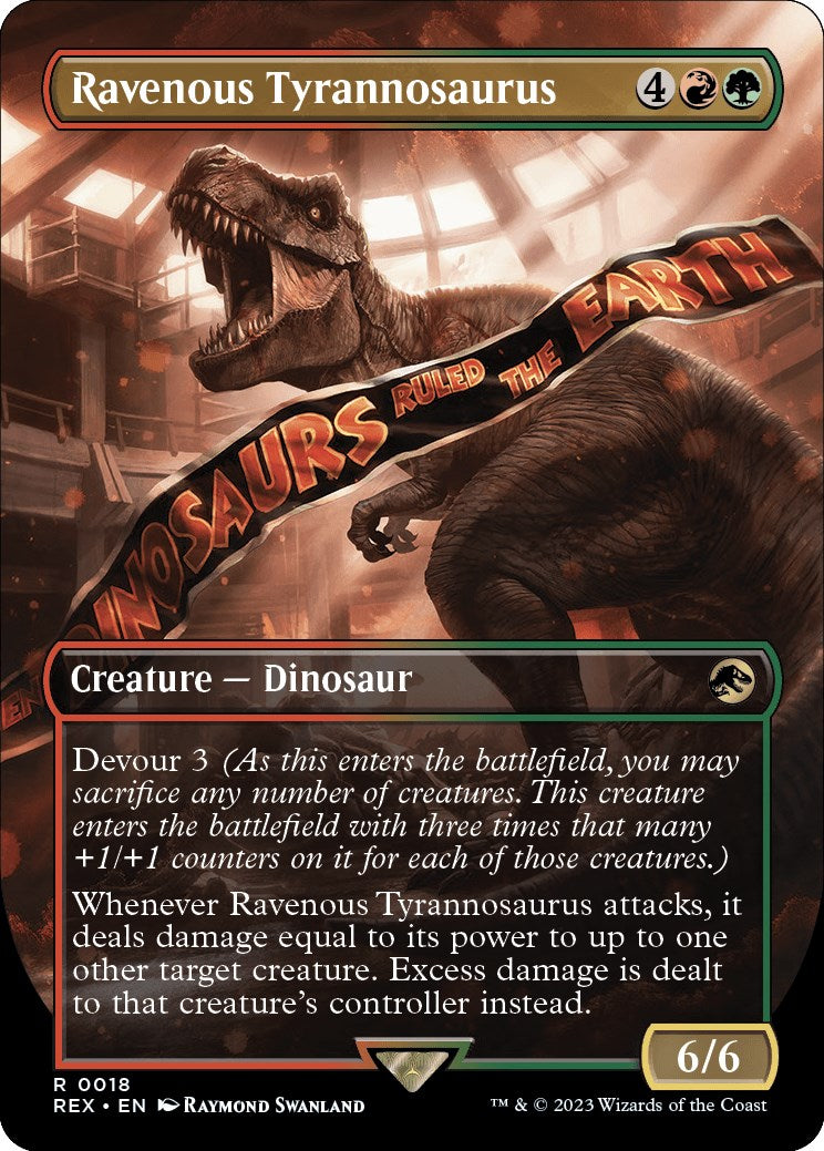 Ravenous Tyrannosaurus (Borderless) [Jurassic World Collection] | The Gaming-Verse