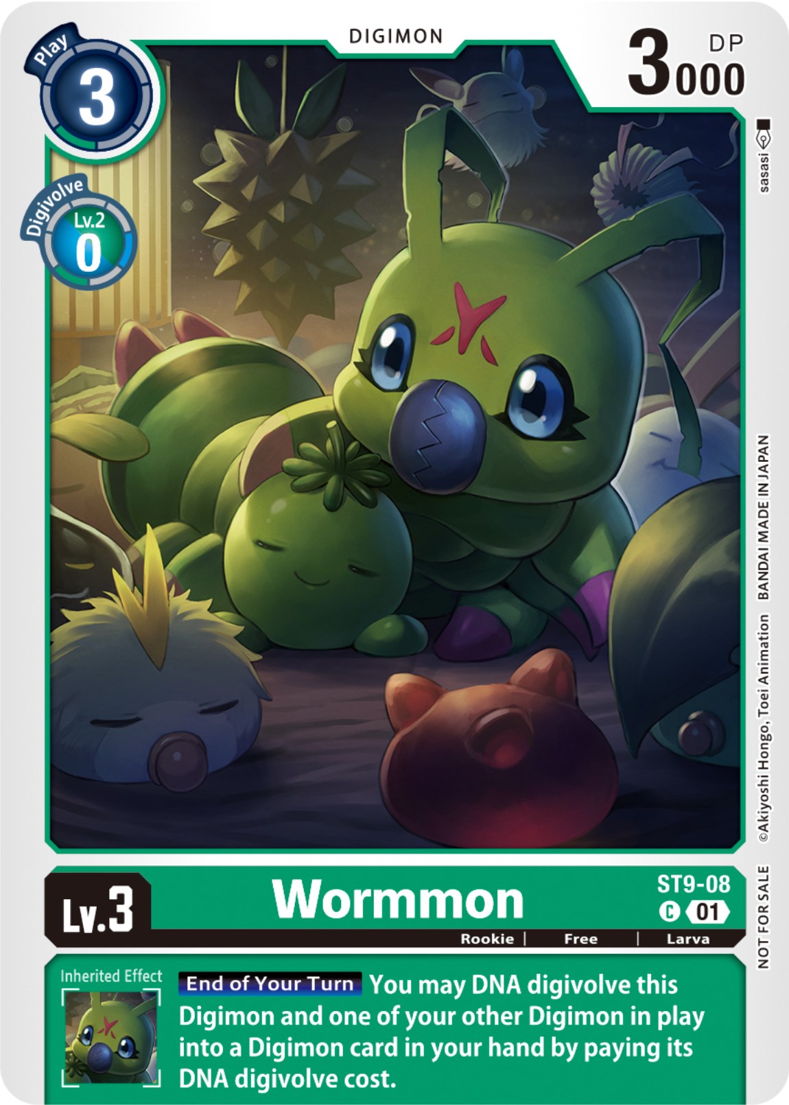 Wormmon [ST9-08] (NYCC 2023 Demo Deck) [Starter Deck: Ultimate Ancient Dragon] | The Gaming-Verse