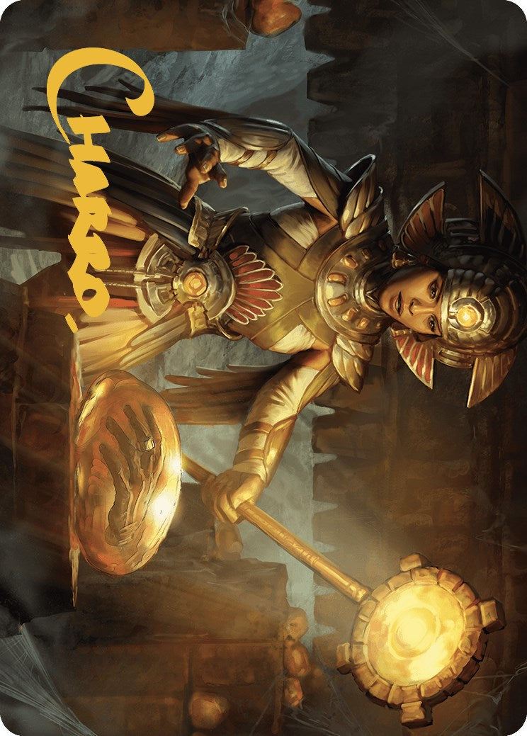 Curator of Sun's Creation Art Card (Gold-Stamped Signature) [The Lost Caverns of Ixalan Art Series] | The Gaming-Verse