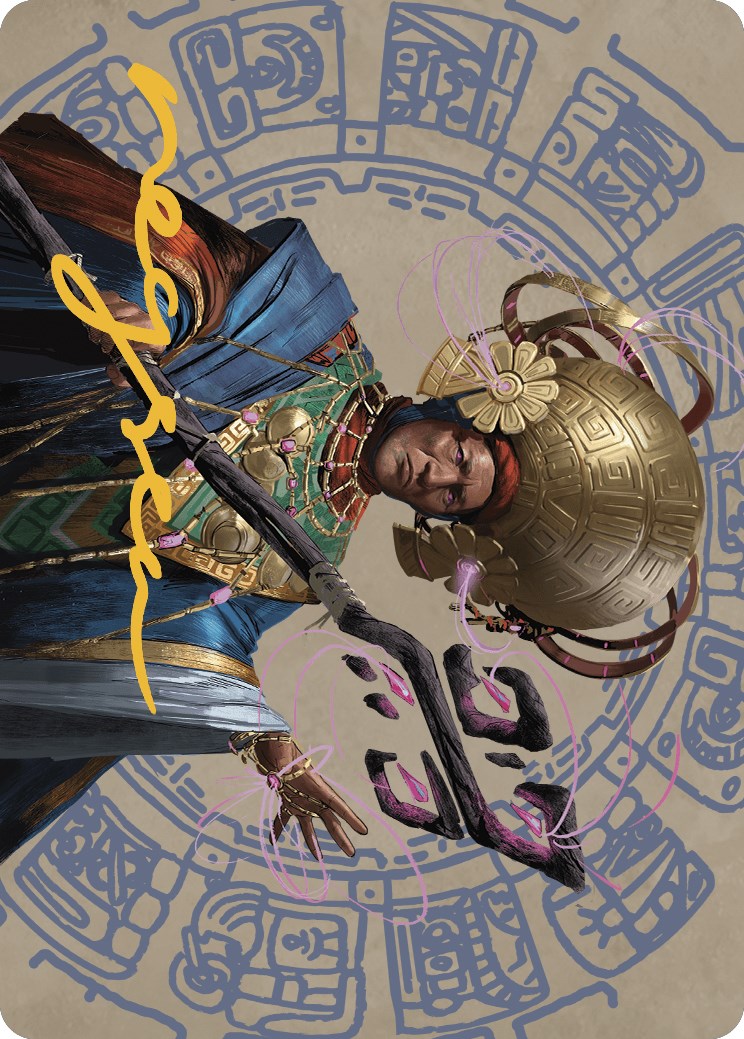 Akal Pakal, First Among Equals Art Card (46/81) (Gold-Stamped Signature) [The Lost Caverns of Ixalan Art Series] | The Gaming-Verse