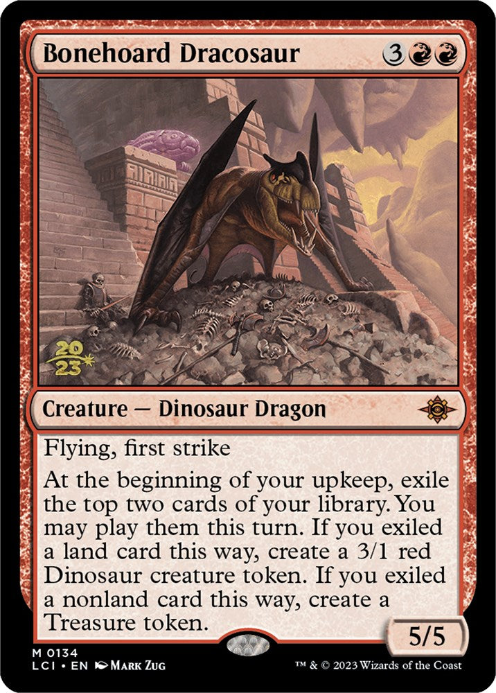 Bonehoard Dracosaur [The Lost Caverns of Ixalan Prerelease Cards] | The Gaming-Verse