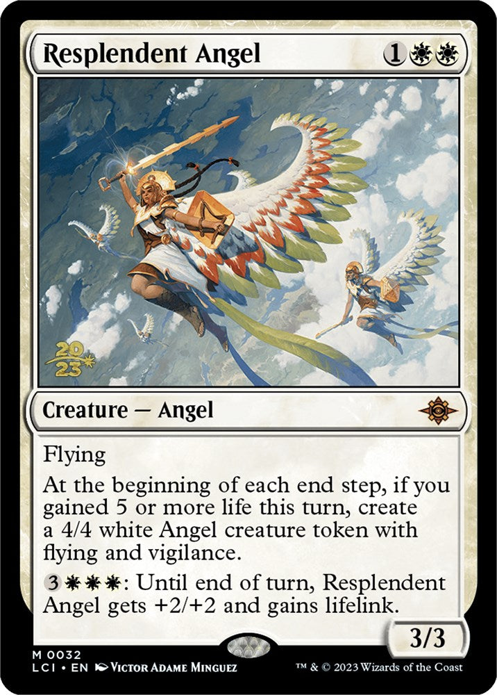 Resplendent Angel (LCI) [The Lost Caverns of Ixalan Prerelease Cards] | The Gaming-Verse