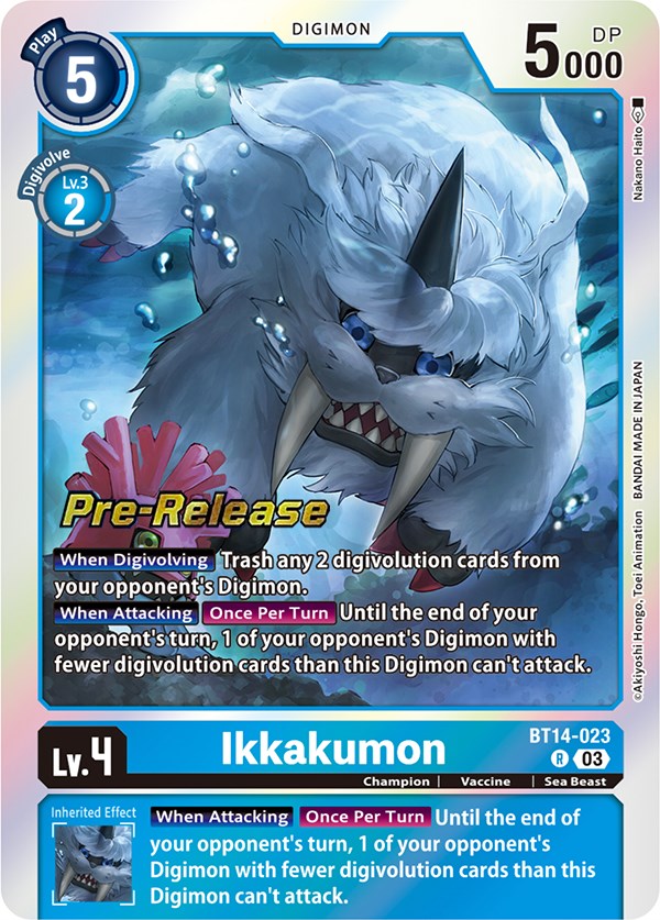 Ikkakumon [BT14-023] [Blast Ace Pre-Release Cards] | The Gaming-Verse