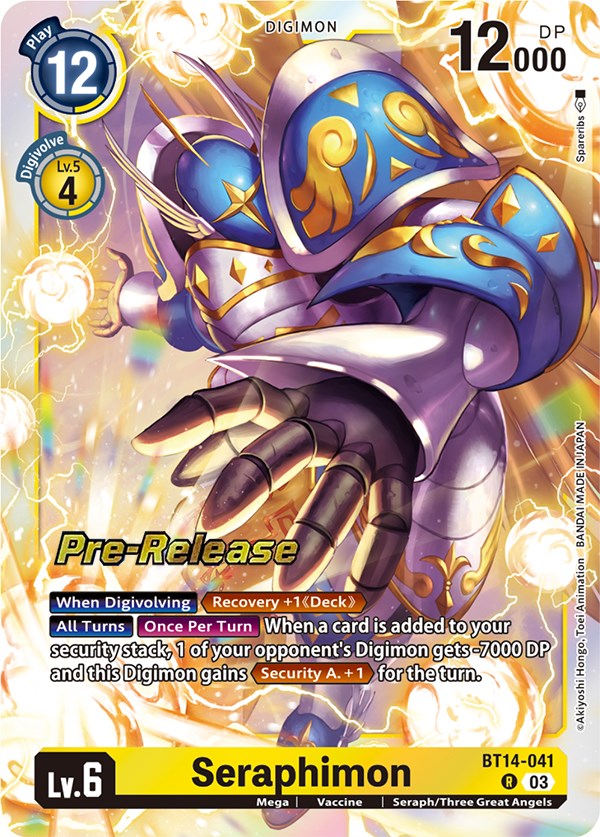 Seraphimon [BT14-041] [Blast Ace Pre-Release Cards] | The Gaming-Verse