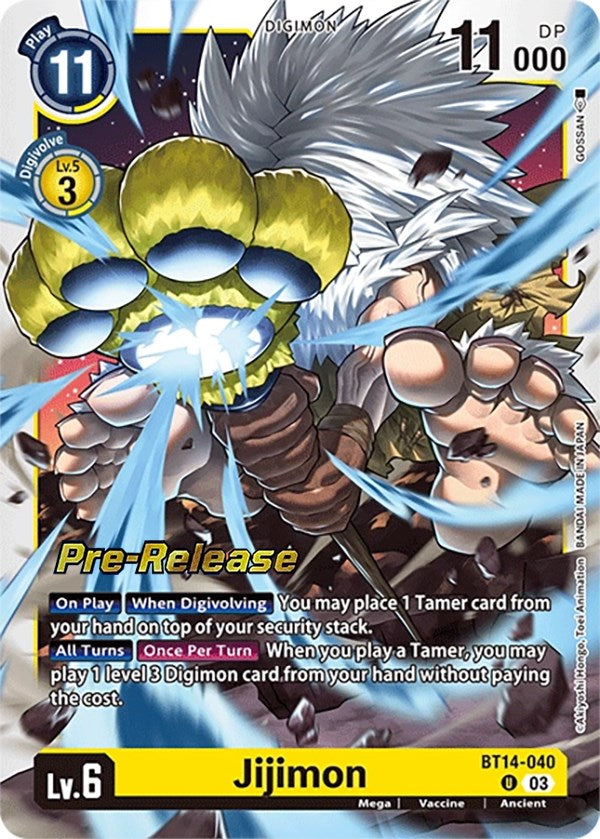 Jijimon [BT14-040] [Blast Ace Pre-Release Cards] | The Gaming-Verse