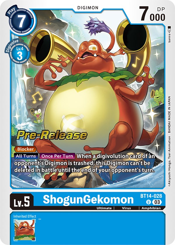 ShogunGekomon [BT14-028] [Blast Ace Pre-Release Cards] | The Gaming-Verse