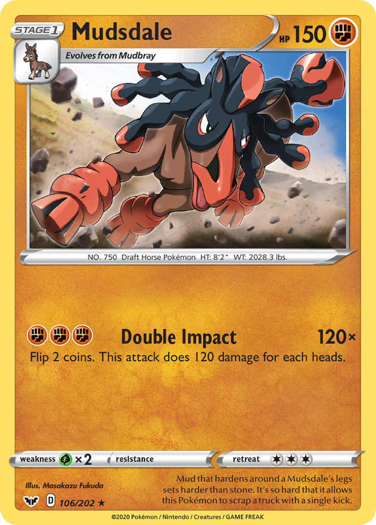 Mudsdale (106/202) [Sword & Shield: Base Set] | The Gaming-Verse