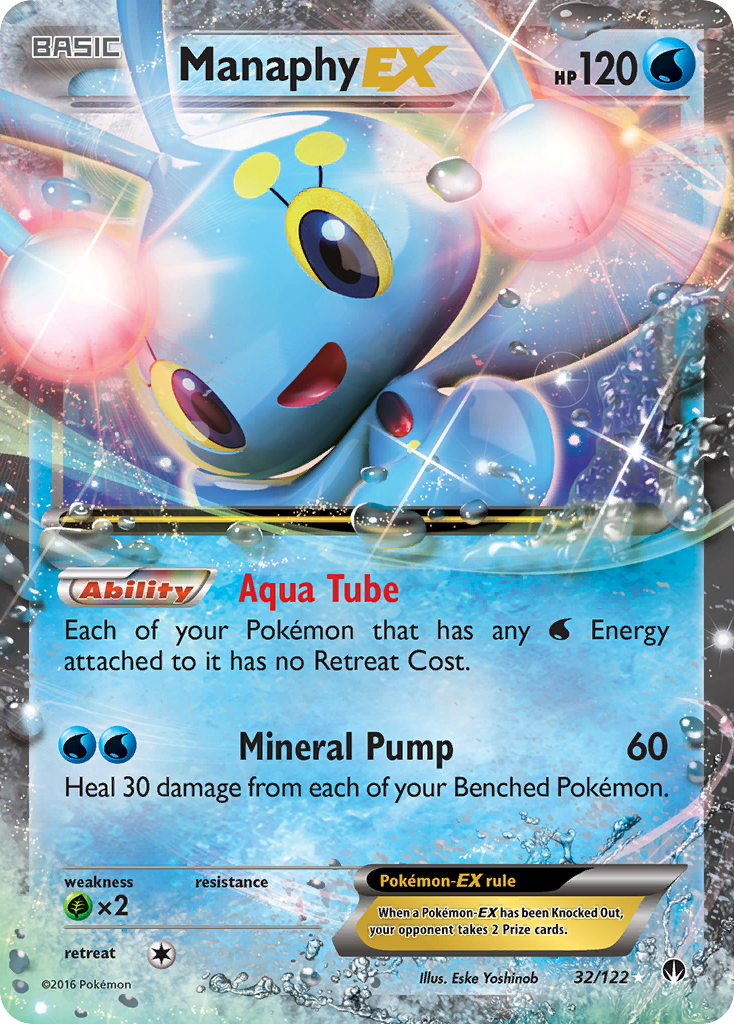 Manaphy EX (32/122) [XY: BREAKpoint] | The Gaming-Verse