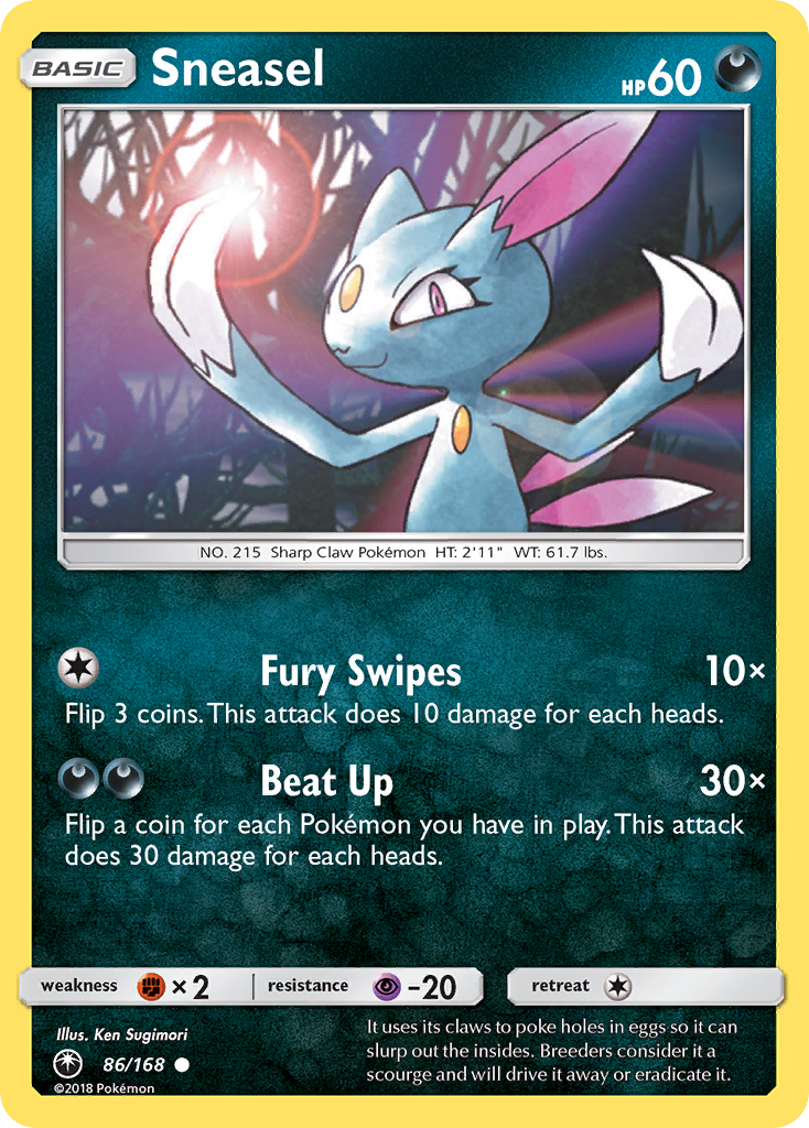 Sneasel (86/168) [Sun & Moon: Celestial Storm] | The Gaming-Verse