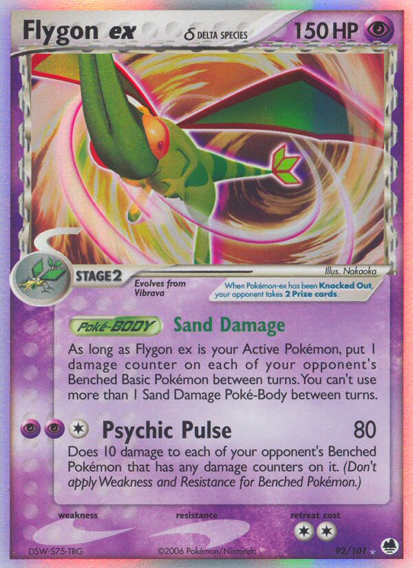 Flygon ex (92/101) (Delta Species) [EX: Dragon Frontiers] | The Gaming-Verse