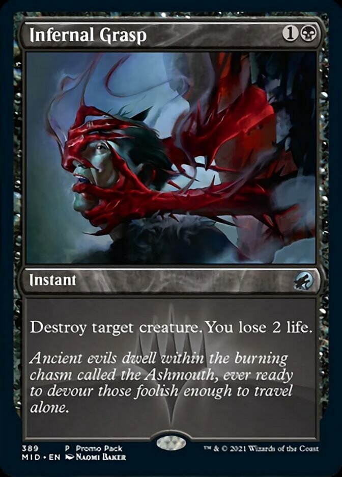 Infernal Grasp (Promo Pack) [Innistrad: Midnight Hunt Promos] | The Gaming-Verse