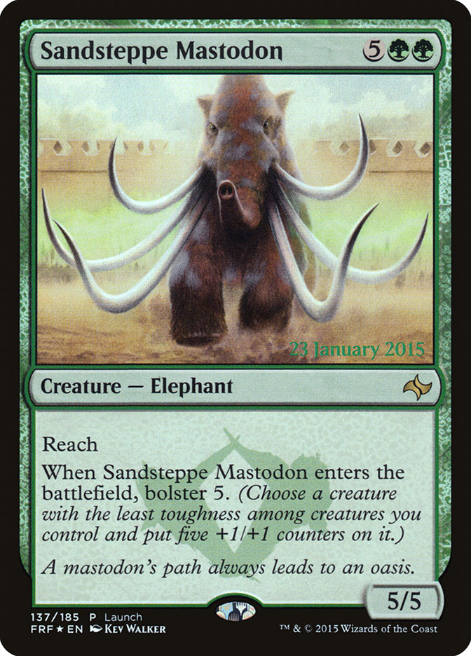 Sandsteppe Mastodon (Launch) [Fate Reforged Prerelease Promos] | The Gaming-Verse