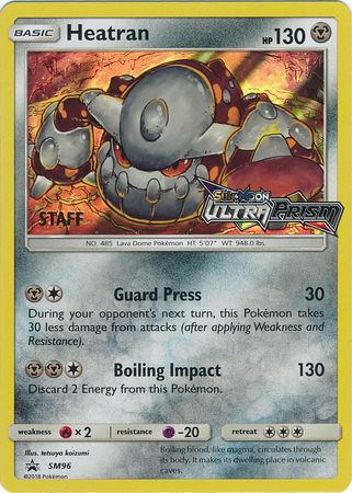 Heatran (SM96) (Staff Prerelease Promo) [Sun & Moon: Black Star Promos] | The Gaming-Verse