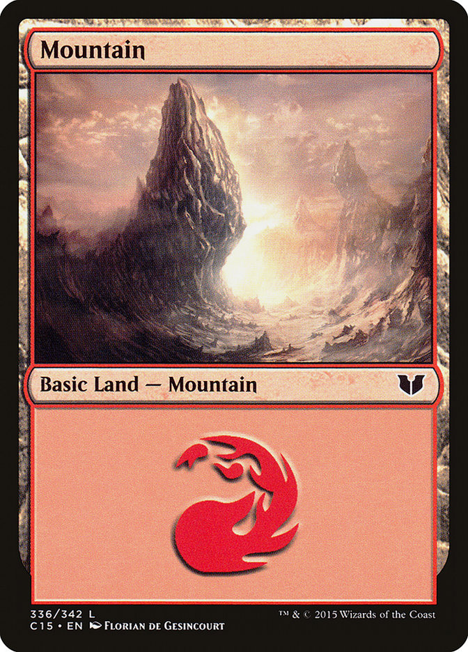 Mountain (#336) [Commander 2015] | The Gaming-Verse