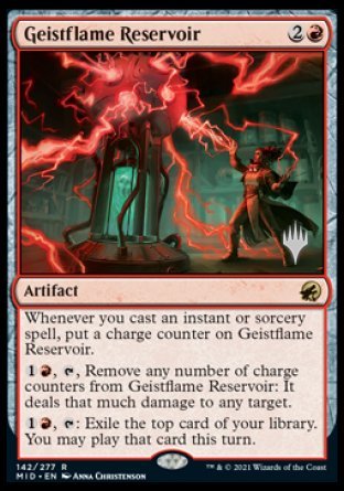 Geistflame Reservoir (Promo Pack) [Innistrad: Midnight Hunt Promos] | The Gaming-Verse