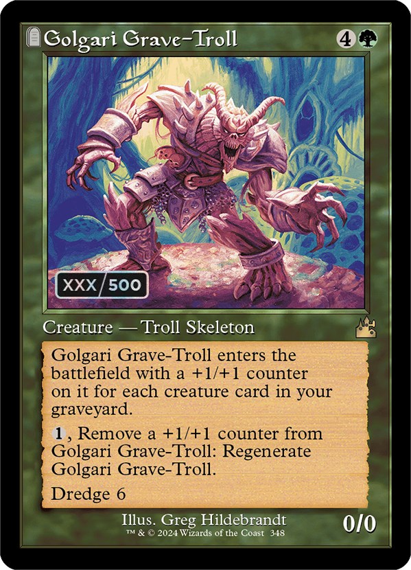 Golgari Grave-Troll (Retro) (Serialized) [Ravnica Remastered] | The Gaming-Verse