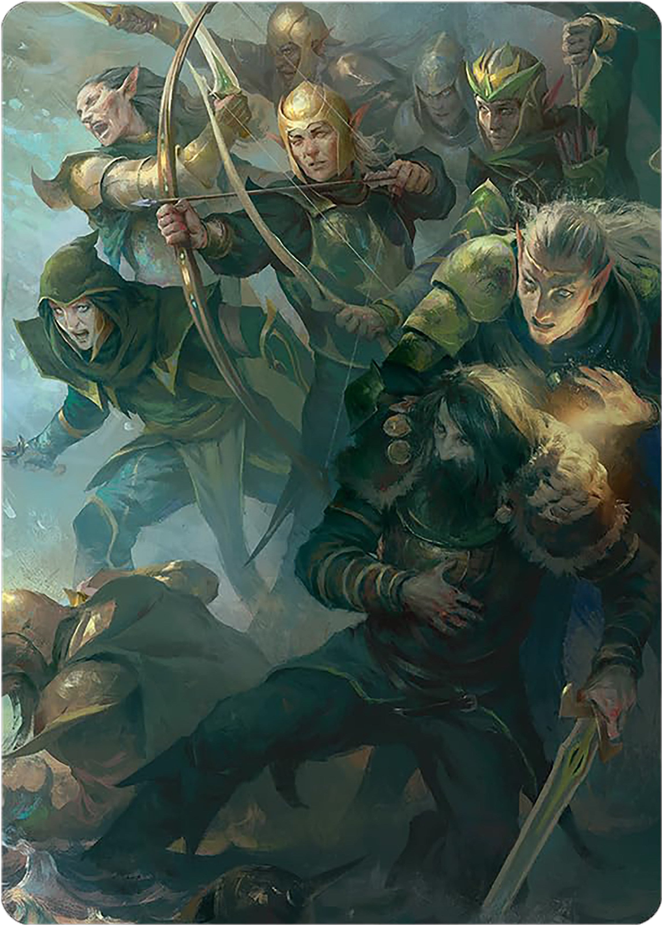 Galadhrim Brigade Art Card [The Lord of the Rings: Tales of Middle-earth Art Series] | The Gaming-Verse