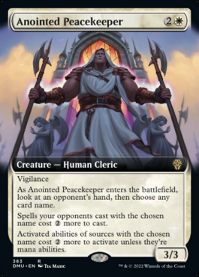 Anointed Peacekeeper (Extended Art) [Dominaria United] | The Gaming-Verse