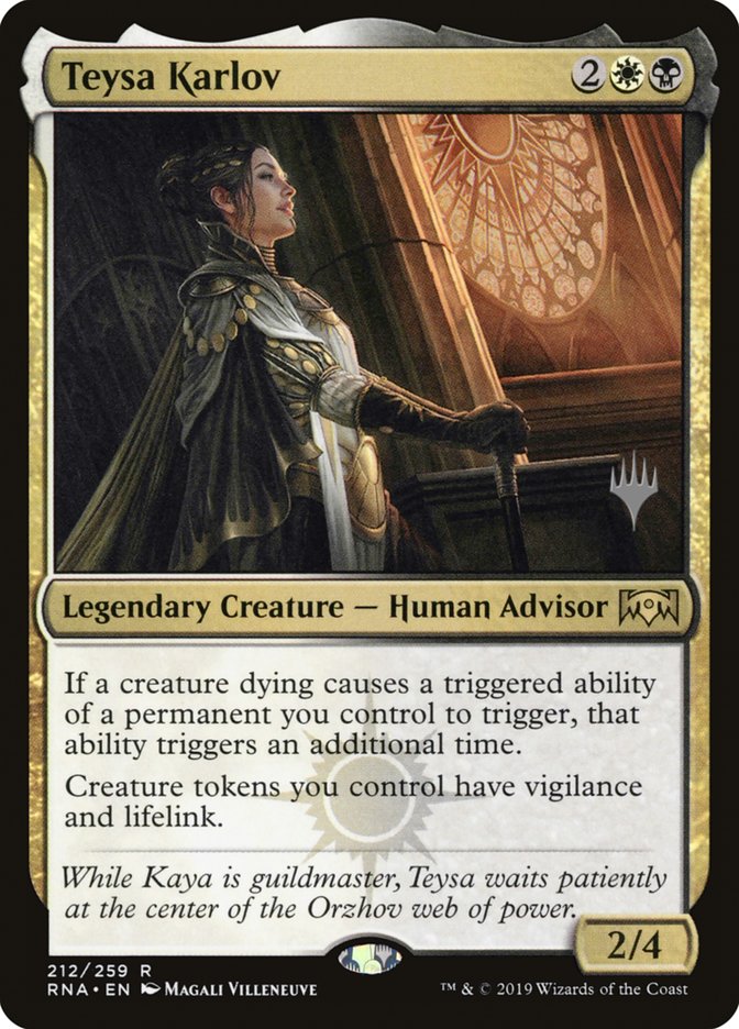 Teysa Karlov (Promo Pack) [Ravnica Allegiance Promos] | The Gaming-Verse