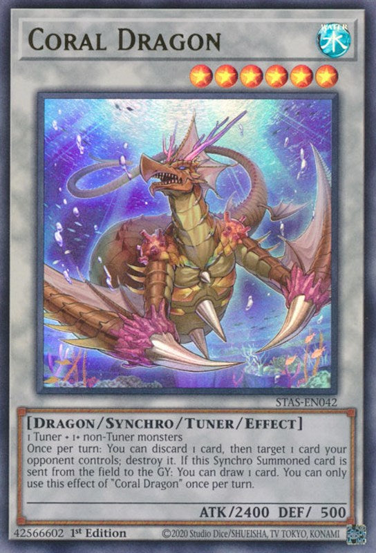 Coral Dragon [STAS-EN042] Ultra Rare | The Gaming-Verse