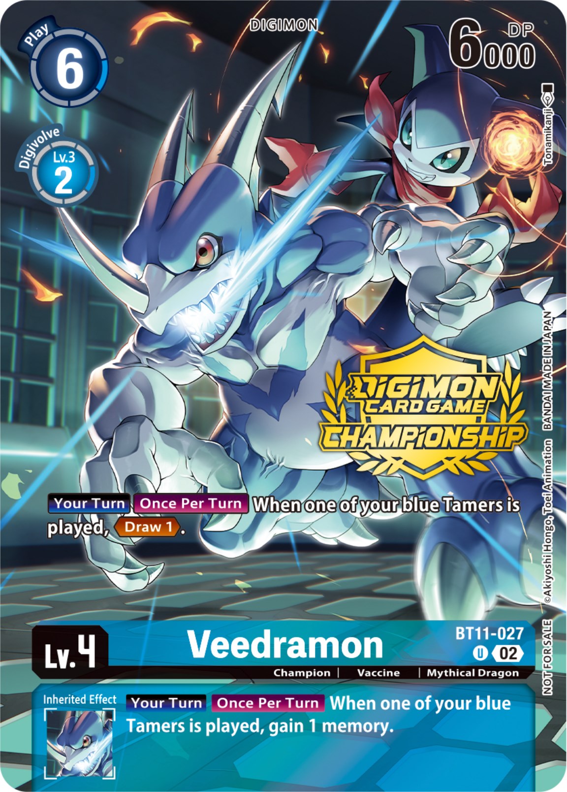 Veedramon [BT11-027] (Championship 2023 Tamers Pack) [Dimensional Phase Promos] | The Gaming-Verse