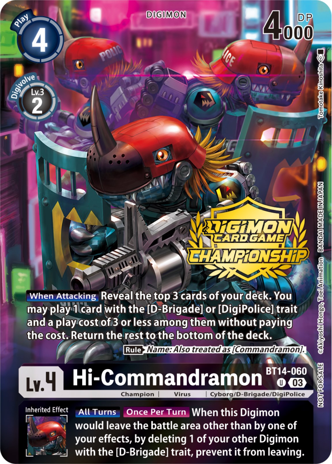 Hi-Commandramon [BT14-060] (Championship 2023 Tamers Pack) [Blast Ace Promos] | The Gaming-Verse