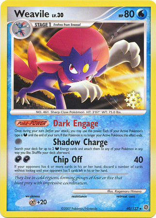 Weavile (40/132) [Countdown Calendar Promos] | The Gaming-Verse