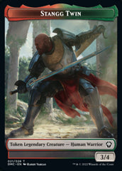 Soldier // Stangg Twin Double-sided Token [Dominaria United Tokens] | The Gaming-Verse