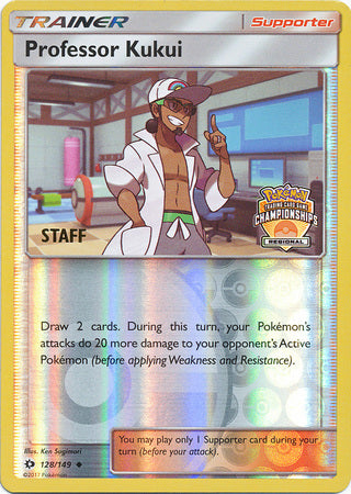 Professor Kukui (128/149) (Regional Championship Promo Staff) [Sun & Moon: Base Set] | The Gaming-Verse