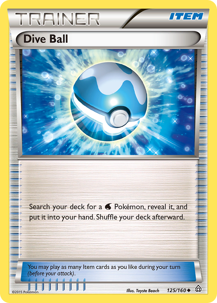 Dive Ball (125/160) [XY: Primal Clash] | The Gaming-Verse