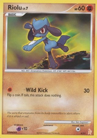 Riolu (6/61) [Diamond & Pearl: Trainer Kit - Lucario] | The Gaming-Verse