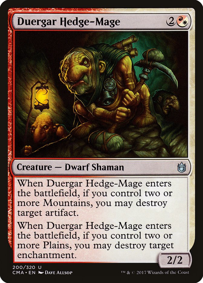 Duergar Hedge-Mage [Commander Anthology] | The Gaming-Verse