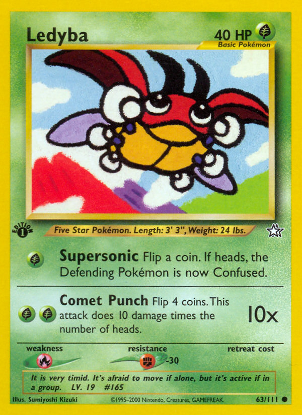 Ledyba (63/111) [Neo Genesis 1st Edition] | The Gaming-Verse